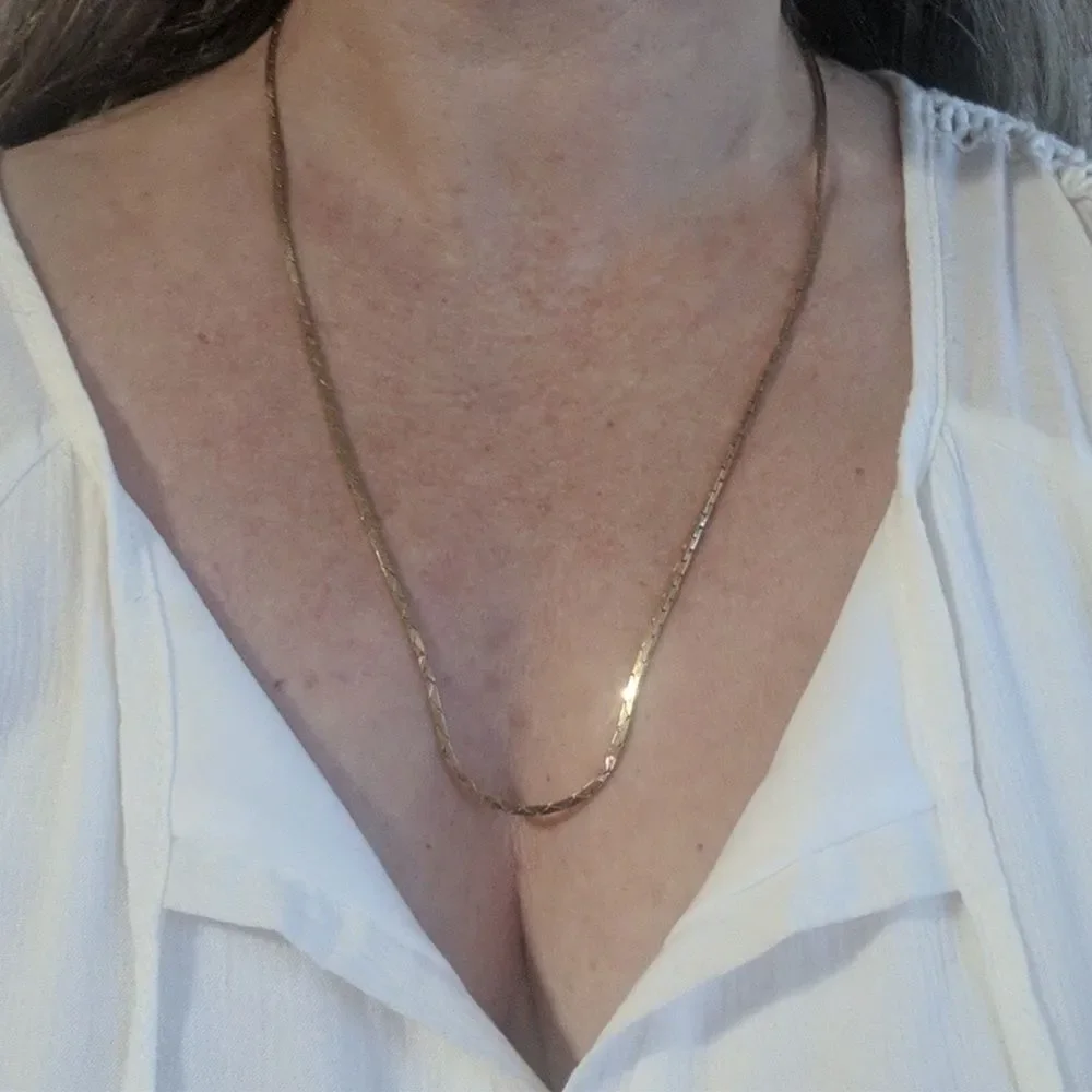 5 Pcs Gold & Silver chain necklace jewelry lot~ ALL WEARABLE  w PENDANTS - Picture 9 of 11